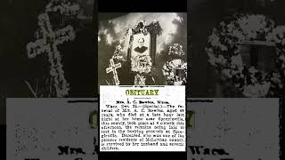 Historical Obituary from Waco, Texas #shorts