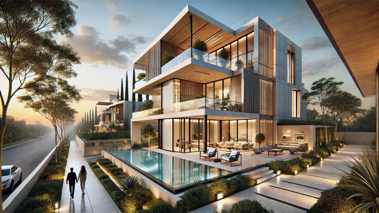 Stunning Modern Luxury Villa Tour at Sunset | Ultimate Modern Architecture Design