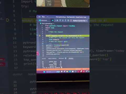 How To Check Search Volume Of A Keyword Using #python | #google #trends Api