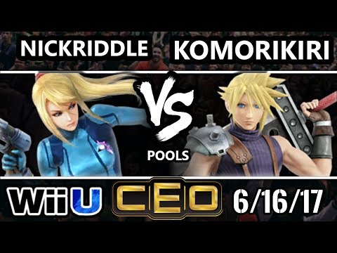 CEO 2017 Smash 4 - NickRiddle (ZSS) vs 2GG | Komorikiri (Cloud) WiiU Tournament