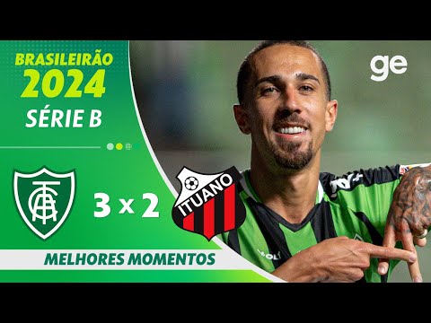 Gols e lances de América-MG x Ituano