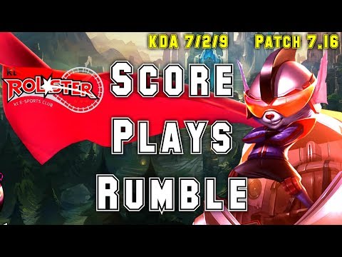 kt Score Plays Rumble vs Rek'Sai Jungle - S7 Ranked | Patch 7.16