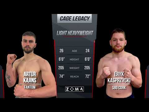 Arturs Kajins (Fantom)  V  Eryk Kasprzycki (SBG Cork) - Cage Legacy 14