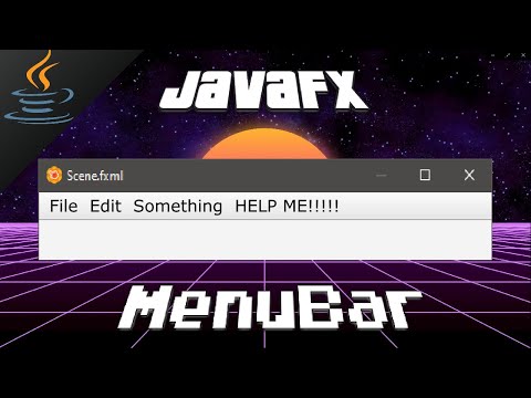 JavaFX MenuBar 🧰