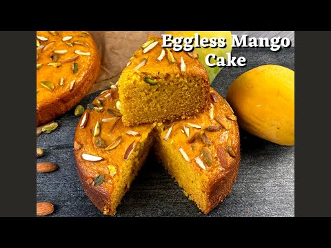 Eggless Mango Cake: With & Without Oven Option | With 1 secret Ingredient | Simple, Quick & Tasty