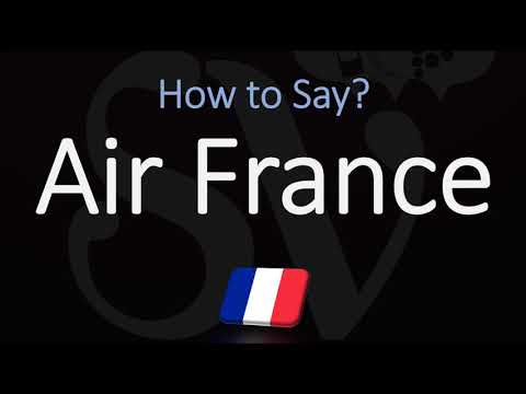 Part of a video titled How to Pronounce Air France in French? - YouTube