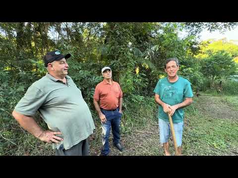 A tarde na propriedade do Adyr, na Barra do chapéu em Cerro Azul com muitos produtos inclusive água 