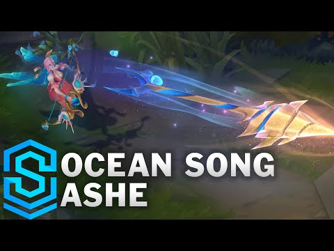 Ocean Song Ashe Skin Spotlight - Pre-Release - League of Legends