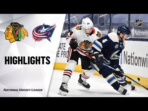 Blackhawks @ Blue Jackets 2/23/21 | NHL Highlights