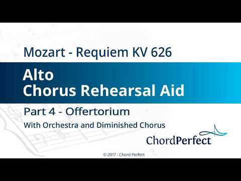 Mozart's Requiem Part 4 - Offertorium - Alto Chorus Rehearsal Aid