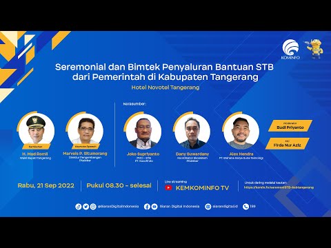 Seremonial dan Bimtek Penyaluran Bantuan STB dari Pemerintah di Kabupaten Tangerang