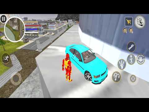 Flying Robot Rope Hero Android Gameplay