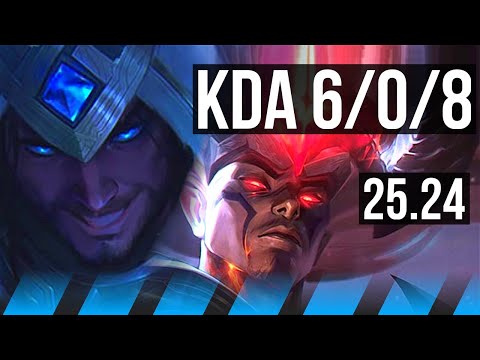 SYLAS vs YASUO (MID) | 6/0/8 | KR Master | 25.24