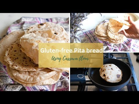 gluten-free Arabic pita with cassava flour