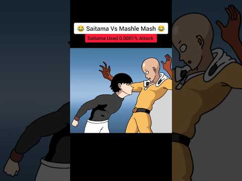 Saitama vs Mashle Mash 😂 #shorts #anime #badass #moments