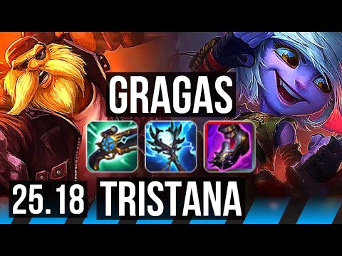 GRAGAS vs TRISTANA (MID) | 8/2/7 | KR Diamond | 25.18