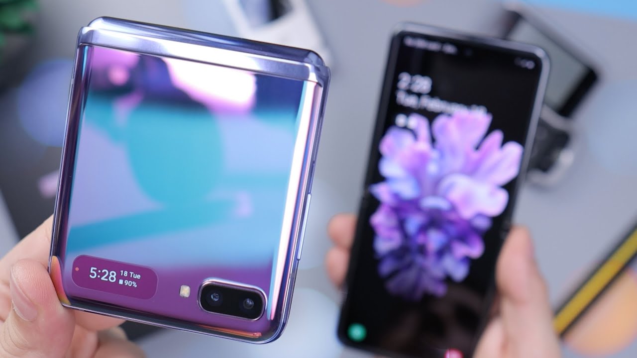 Galaxy Z Flip Mirror Purple Unboxing & First Impressions!