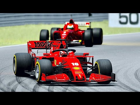 Ferrari F1 2020 vs Ferrari F1 1996 at Hungaroring