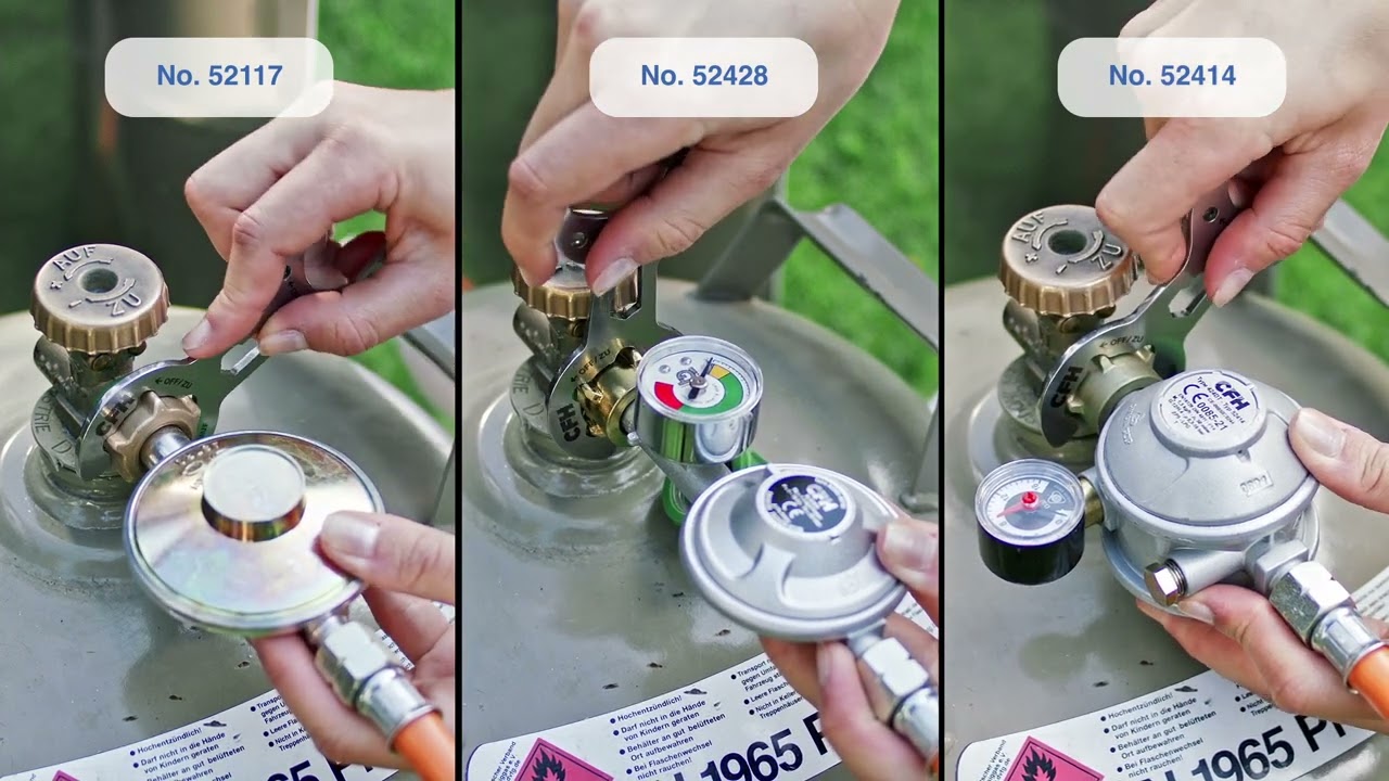 CFH Niederdruckregler // Druckregler 50 mbar (No. 52117/428) // Zweistufiger Druckregler (No. 52414)