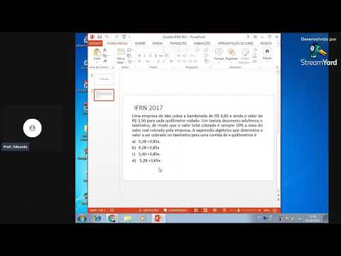 Questão 17, IFRN-2017