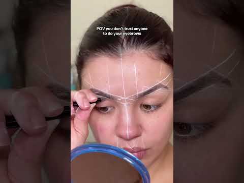 my uneven eyebrows 🤝🏼 this eyebrow mapping string