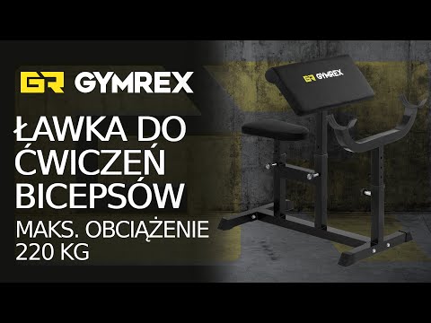 Video - Ławka do ćwiczeń bicepsów - 220 kg