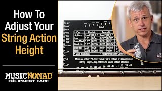Video thumbnail for Get The Perfect Guitar String Action Height Every Time! by MusicNomad Equipment Care