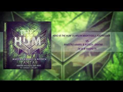 TWIIG vs. DV&LM vs. Ummet Ozcan vs. Maestro Harrell - Hero vs. The Hum vs. Zantar (W&W Mashup)