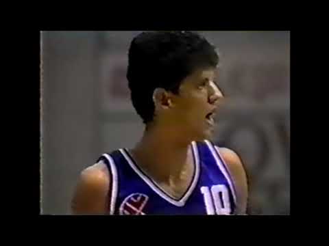 EUROLEAGUE: 1985-86 group stage - Cibona vs Limoges CSP (Petrovic 51p, 10 3pt + 10a, Knight 42p)