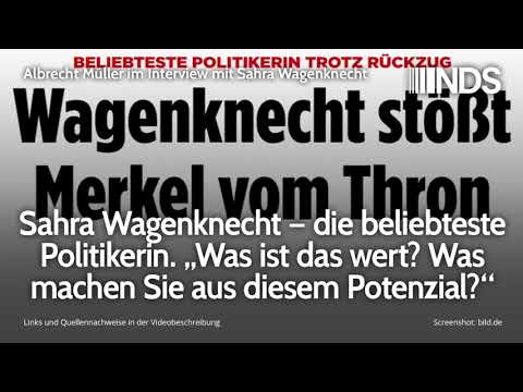Sahra Wagenknecht – die beliebteste Politikerin. "Was machen Sie aus diesem Potenzial?"