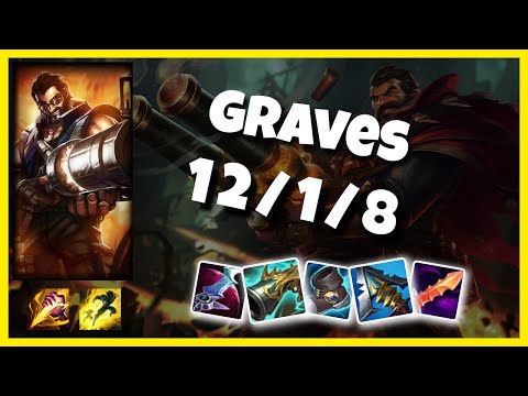 Graves vs Lillia EU Challenger JUNGLE (12/1/8) Gameplay Replay - Patch 10.24