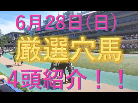 【厳選穴馬】6月28日（日）中央競馬より厳選4頭！！【宝塚記念】＃競馬＃競馬予想＃宝塚記念