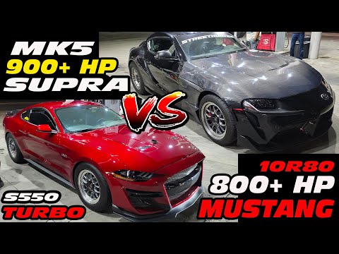 900+WHP MK5 SUPRA VS 850+WHP TURBO 10R80 S550 MUSTANG - SCT INDY - STREET CAR TAKEOVER INDIANAPOLIS