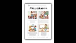 Preschool Classroom Rules | Free Printable Worksheets for Kids | Animated Ideas