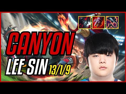 CANYON - LEE SIN vs UDYR JUNGLE - EUW CHALLENGER - PATCH 11.9