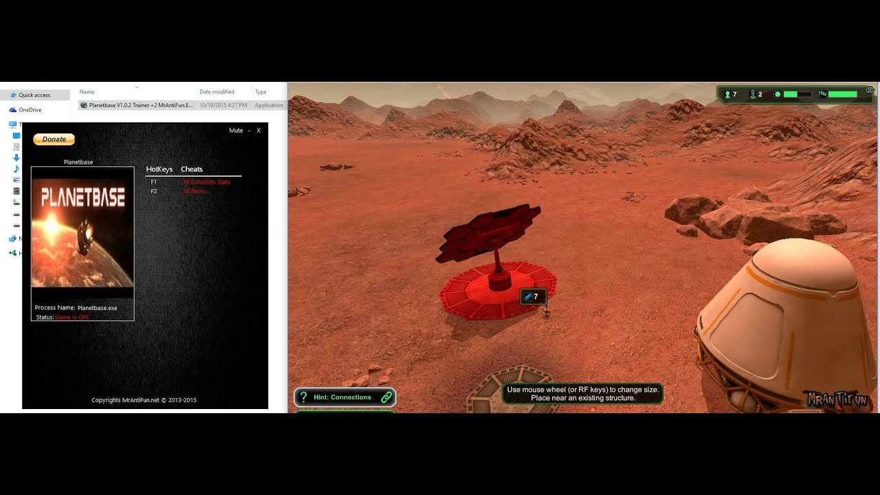 Planetbase Trainer +2