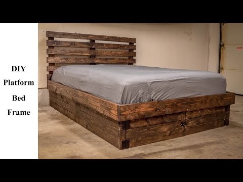 Part of a video titled DIY Platform Bed Frame For $120! | Build It Better | EP. 04 - YouTube