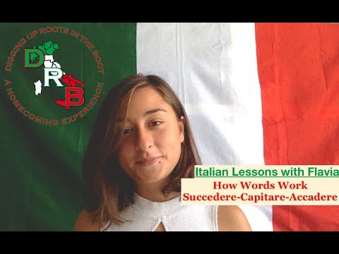 🇮🇹 Italian Lessons with Flavia - Italian Verbs - Succedere-Capitare-Accadere 🇮🇹