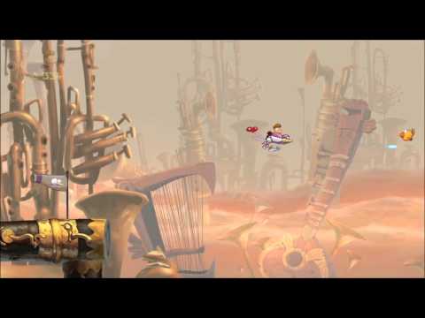 Rayman Origins (1080i HD) Walkthrough Part 70 - Snake Eyes - Electoons & Lum Medal