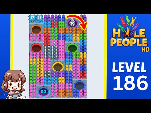 Hole People Level 186 Solution Walkthrough