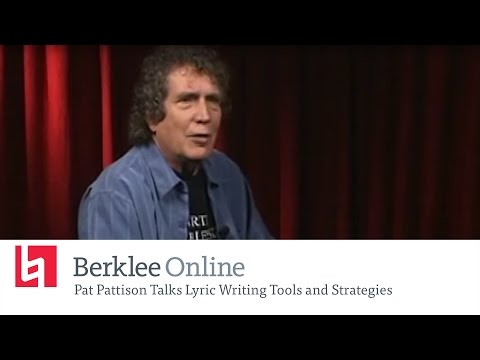 Berklee Online Interview: Pat Pattison Talks Lyric Writing Tools and Strategies