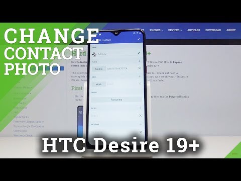 How to Add Photo to Contact HTC Desire 19+
