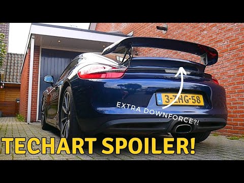 Installing a Techart Spoiler on a Porsche Cayman 981