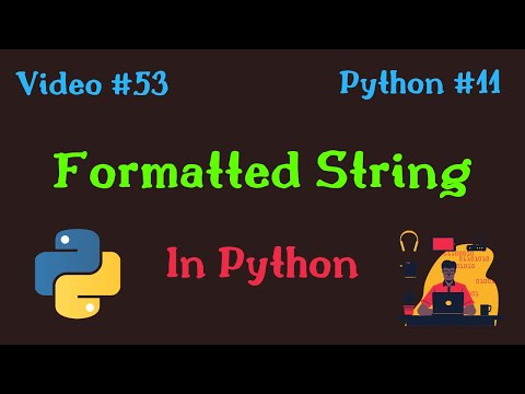 Bengali 11 Formatted String In Python Programming Language Python Series
