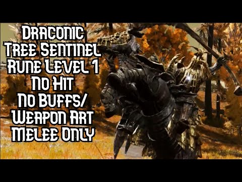 Draconic Tree Sentinels (Leyndell) and (Farum Azula) No Hit RL1 No Buffs/Aux/AoW | Elden Ring