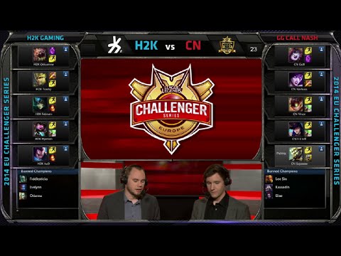 H2k Gaming vs GG Call Nash | Game 1 Quarter Finals S4 EU CS #2 Summer 2014 | H2k vs CN G1