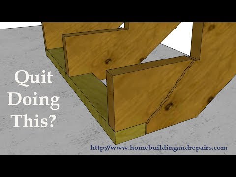 How to Create Future Home Repairs by Notching Stringers for Kickers