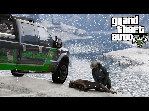 GTA 5 LSPDFR - Mountain Lion Attacks - Game Warden Division