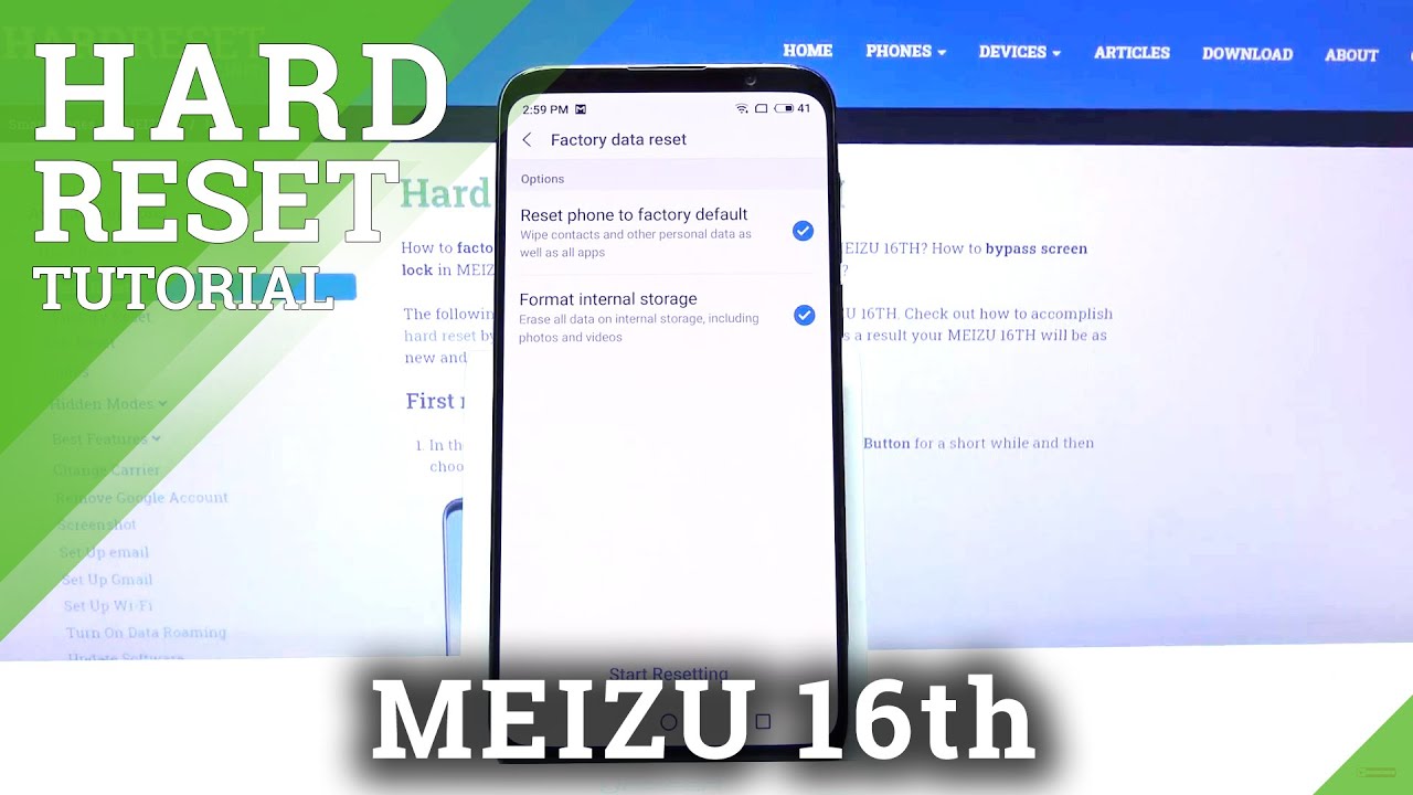 How to Bring Back Default Configuration of MEIZU 16TH - Hard Reset / Wipe All Data