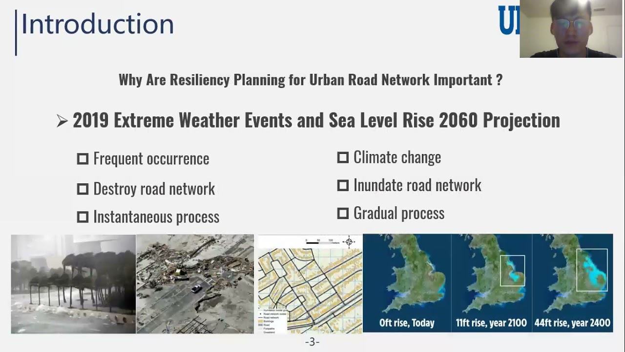 Resiliency planning for urban road network in response to climate change in the short and long run